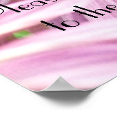 Blume der Schmetterlinge Sprichwörter Bibel Vers E Poster (Ecke)