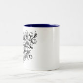 Blume der Schmetterlinge Zweifarbige Tasse (Mittel)