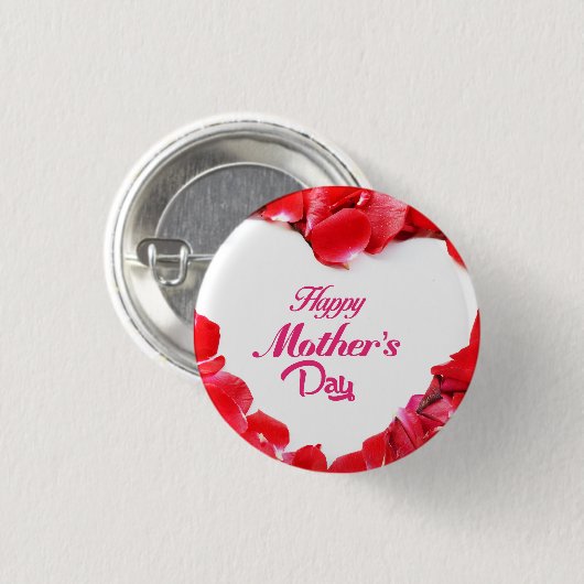 Blume der Schönheitsblüte Button (Vorne & Hinten)