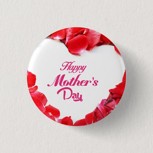 Blume der Schönheitsblüte Button (Vorderseite)