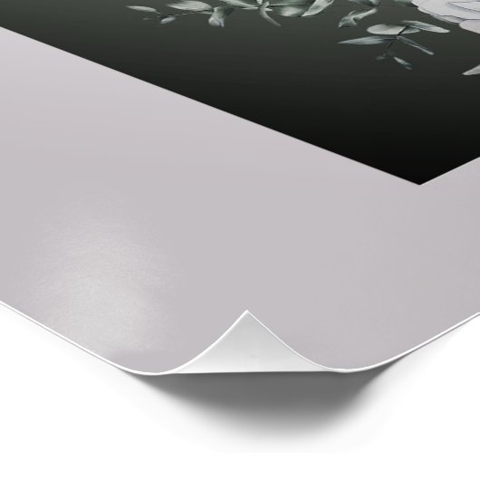 Blume der schottischen Texte Poster (Ecke)