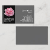 Blume der schwarzen Band - Rosa Kamelie II Visitenkarte (Vorne/Hinten)