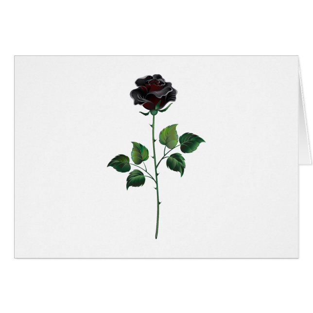Blume der schwarzen Rose (Vorderseite (Horizontal))