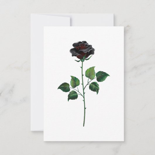 Blume der schwarzen Rose Ankündigung (Vorderseite)