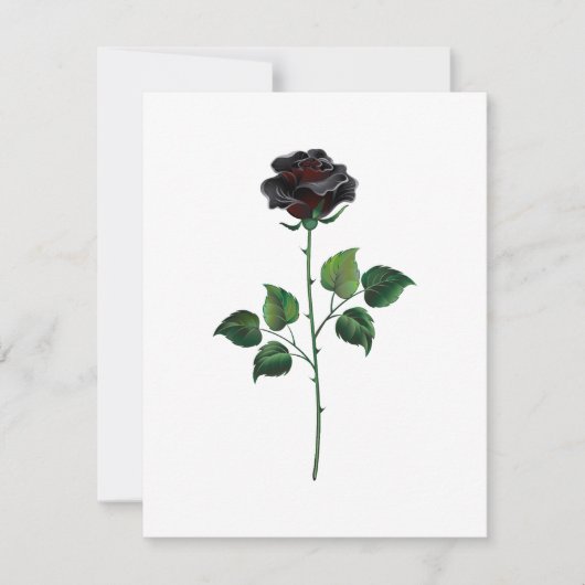 Blume der schwarzen Rose Ankündigung (Vorderseite)