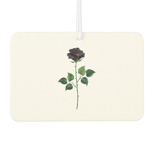Blume der schwarzen Rose Autolufterfrischer (Vorderseite)