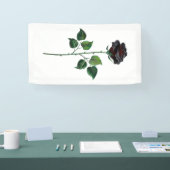 Blume der schwarzen Rose Banner (Messe)