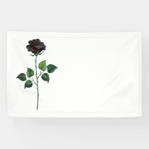 Blume der schwarzen Rose Banner