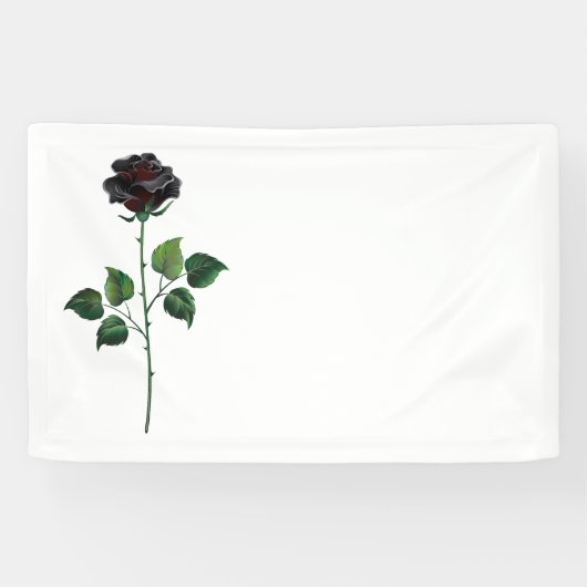 Blume der schwarzen Rose Banner (Horizontal)