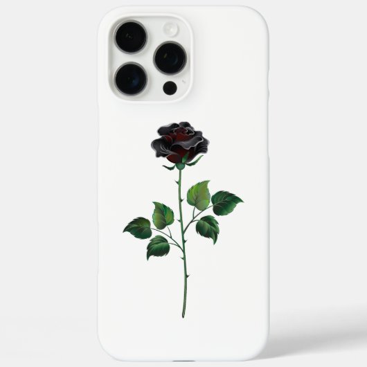 Blume der schwarzen Rose Case-Mate iPhone Hülle (Rückseite)