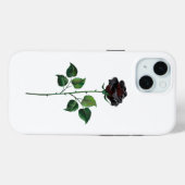 Blume der schwarzen Rose Case-Mate iPhone Hülle (Rückseite (Horizontal))