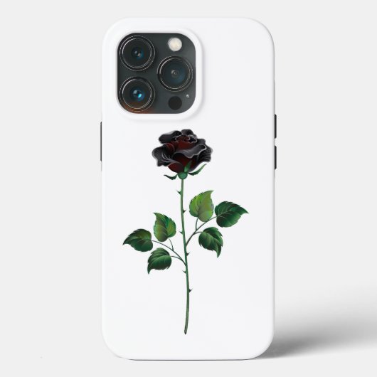 Blume der schwarzen Rose Case-Mate iPhone Hülle (Rückseite)