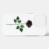Blume der schwarzen Rose Case-Mate iPhone Hülle (Rückseite (Horizontal))