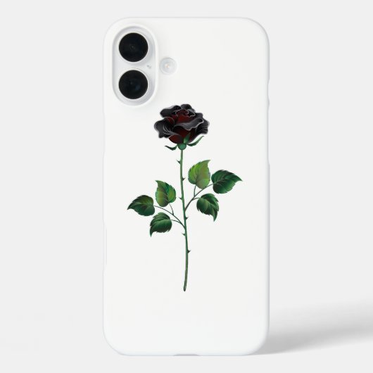 Blume der schwarzen Rose Case-Mate iPhone Hülle (Rückseite)