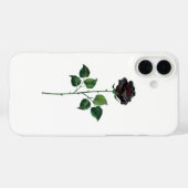 Blume der schwarzen Rose Case-Mate iPhone Hülle (Rückseite (Horizontal))