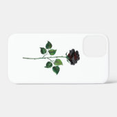 Blume der schwarzen Rose Case-Mate iPhone Hülle (Rückseite (Horizontal))