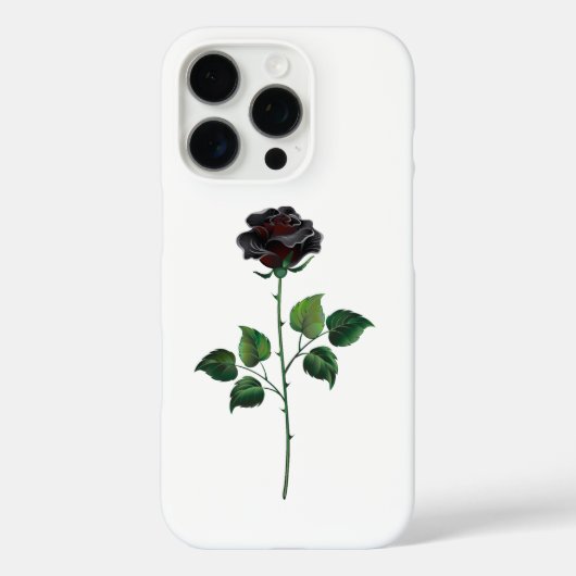 Blume der schwarzen Rose Case-Mate iPhone Hülle (Rückseite)