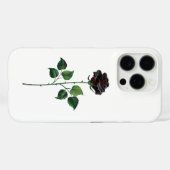 Blume der schwarzen Rose Case-Mate iPhone Hülle (Rückseite (Horizontal))