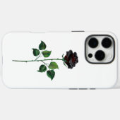Blume der schwarzen Rose Case-Mate iPhone Hülle (Rückseite (Horizontal))