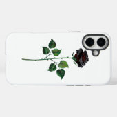 Blume der schwarzen Rose Case-Mate iPhone Hülle (Rückseite (Horizontal))