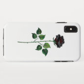 Blume der schwarzen Rose Case-Mate iPhone Hülle (Rückseite (Horizontal))