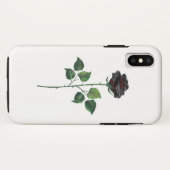 Blume der schwarzen Rose Case-Mate iPhone Hülle (Rückseite (Horizontal))