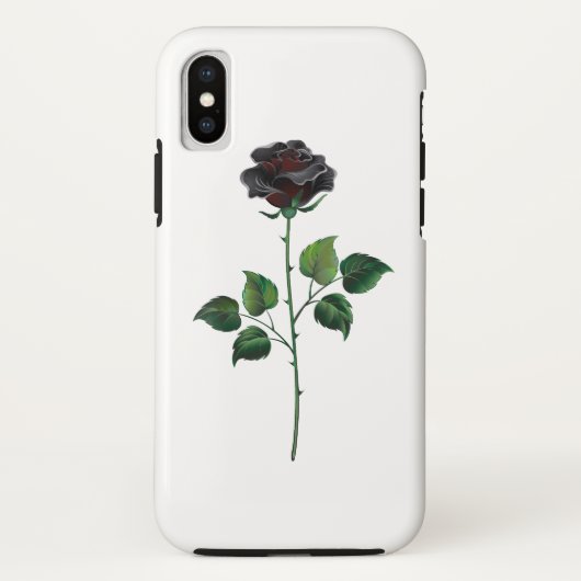 Blume der schwarzen Rose Case-Mate iPhone Hülle (Rückseite)