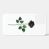 Blume der schwarzen Rose Case-Mate iPhone Hülle (Rückseite (Horizontal))