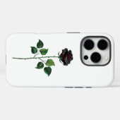 Blume der schwarzen Rose Case-Mate iPhone Hülle (Rückseite (Horizontal))
