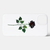 Blume der schwarzen Rose Case-Mate iPhone Hülle (Rückseite (Horizontal))