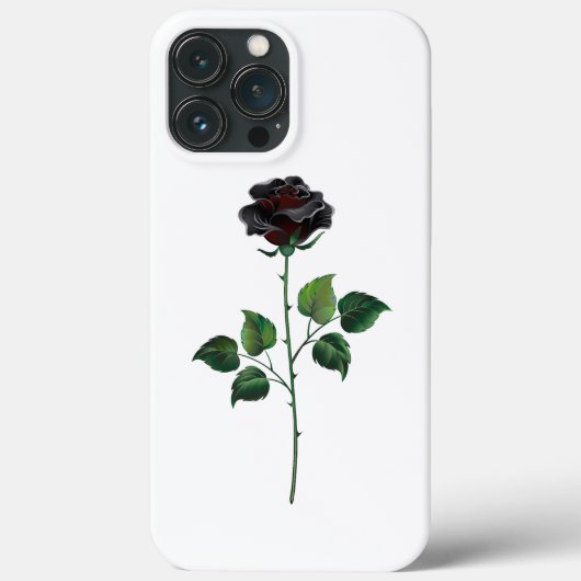 Blume der schwarzen Rose Case-Mate iPhone Hülle (Rückseite)