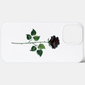 Blume der schwarzen Rose Case-Mate iPhone Hülle (Rückseite (Horizontal))