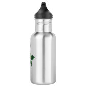 Blume der schwarzen Rose Edelstahlflasche (Rechts)