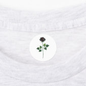 Blume der schwarzen Rose Etiketten (Befestigt)