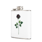 Blume der schwarzen Rose Flachmann (Links)