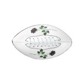 Blume der schwarzen Rose Football (Vorderseite)