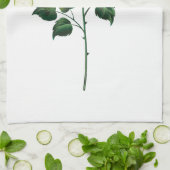 Blume der schwarzen Rose Geschirrtuch (Gefaltet)