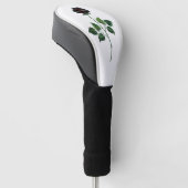 Blume der schwarzen Rose Golf Headcover (angewinkelt)