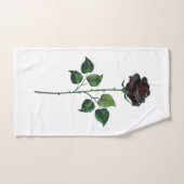 Blume der schwarzen Rose Handtuch (Handtuch)