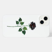 Blume der schwarzen Rose iPhone Hülle (Rückseite (Horizontal))