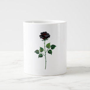 Blume der schwarzen Rose Jumbo-Tasse