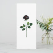 Blume der schwarzen Rose Karte (Stehend Vorderseite)