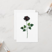 Blume der schwarzen Rose Karte (Vorderseite/Rückseite Beispiel)