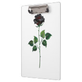 Blume der schwarzen Rose Klemmbrett (Links)