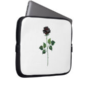 Blume der schwarzen Rose Laptopschutzhülle (Vorne Rechts)