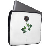 Blume der schwarzen Rose Laptopschutzhülle (Vorne Rechts)