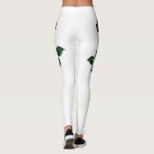 Blume der schwarzen Rose Leggings (Rückseite)