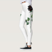 Blume der schwarzen Rose Leggings (Links)