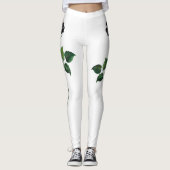 Blume der schwarzen Rose Leggings (Vorderseite)