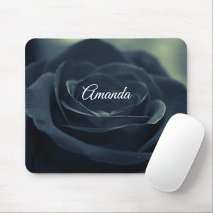 Blume der schwarzen Rose Mousepad